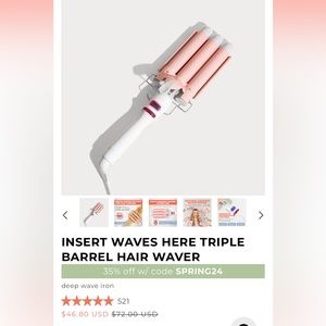 INHair Hair Waver 25mm NIB Never Been Used